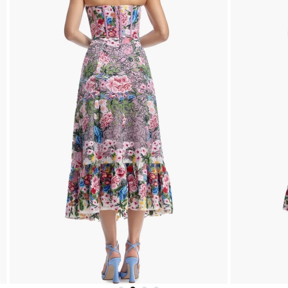 Dress the population Floral Corset midi Dress - Picture 2 of 10